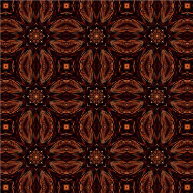 Soyut desen soyut geometrik çiçek tarzı ile. Yinelenen örnek şekil ve çizgi. Modern iç mekan tasarımı, duvar kağıdı, tekstil sanayî için.