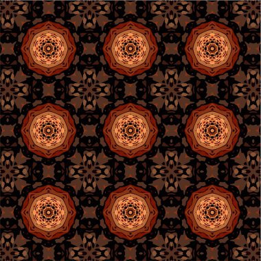 Soyut desen soyut geometrik çiçek tarzı ile. Yinelenen örnek şekil ve çizgi. Modern iç mekan tasarımı, duvar kağıdı, tekstil sanayî için.