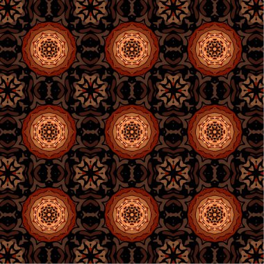 Soyut desen soyut geometrik çiçek tarzı ile. Yinelenen örnek şekil ve çizgi. Modern iç mekan tasarımı, duvar kağıdı, tekstil sanayî için.