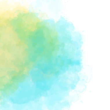 El sulu boya boyalı. suluboya arka plan, vektör çizim