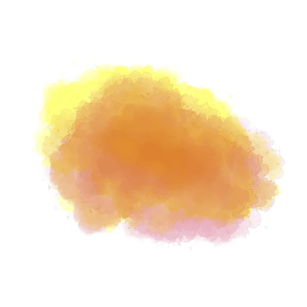 Tache colorée, aquarelle abstraite peint à la main fond — Image vectorielle