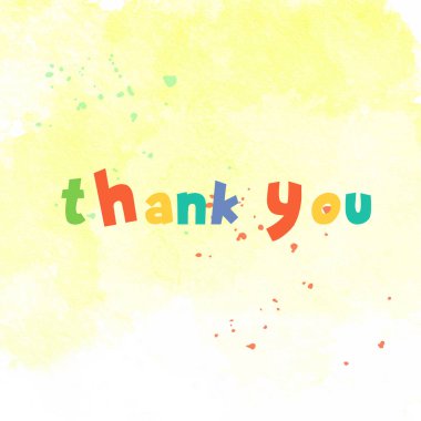 sulu boya leke üzerinde yazıt teşekkür ederim. EPS 10