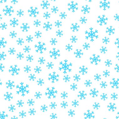 Vektör Noel sezon seamless modeli. Yeni yıl kar tanesi.