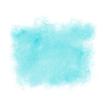 Renkli arka planda soyut tarzda mavi renkli leke. Beyaz bir arkaplanda izole edilmiş