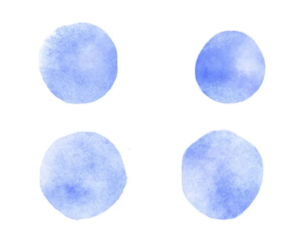 Aquarelle cercles d'aquarelle violet clair pour la conception décorative. dessin vectoriel coloré . — Image vectorielle