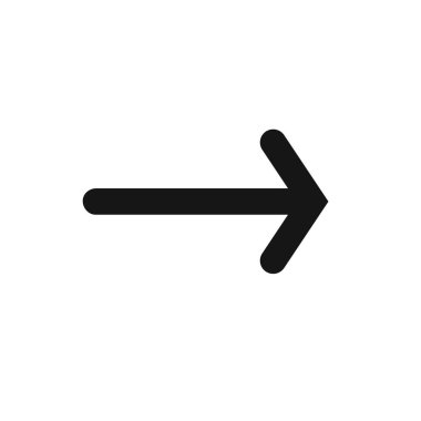 Vektör web ögesi. Sağ ok vektör simgesi.