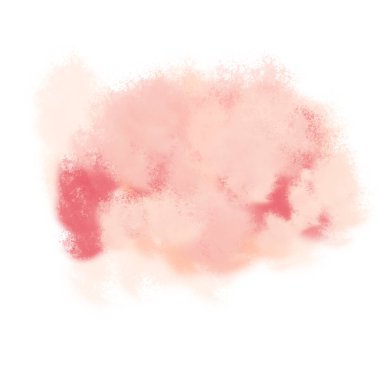 Beyaz arkaplanda soyut pembe suluboya