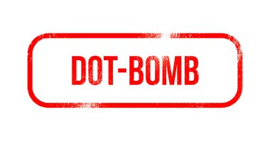 Nokta-bomba - kırmızı grunge lastikler, damga