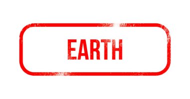 Earth - kırmızı grunge lastikler, damga