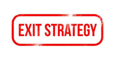 Çıkış stratejisi - kırmızı grunge lastikler, damga