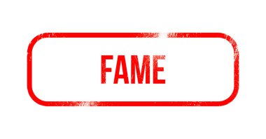 Şöhret - kırmızı grunge lastikler, damga