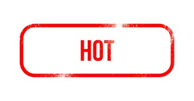 sıcak - kırmızı grunge lastikler, damga