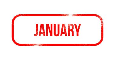 Ocak - kırmızı grunge lastikler, damga