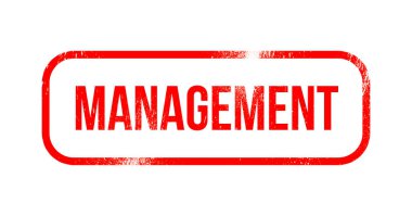 Yönetim - kırmızı grunge lastikler, damga