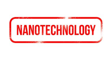 Nanoteknoloji - kırmızı grunge lastikler, damga
