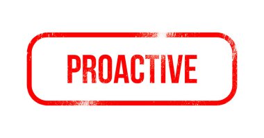 Proaktif - kırmızı grunge lastikler, damga