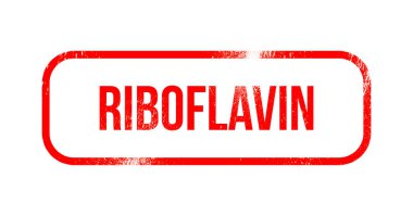 Riboflavin - kırmızı grunge lastikler, damga