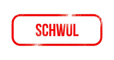 Schwul - kırmızı grunge lastikler, damga