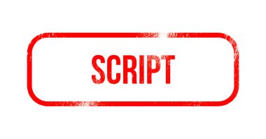 Script - kırmızı grunge lastikler, damga