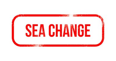 Sea change - kırmızı grunge lastikler, damga
