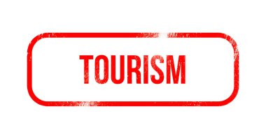 Turizm - kırmızı grunge lastikler, damga