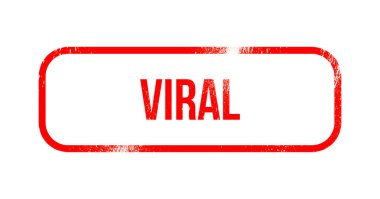 Viral - kırmızı grunge lastikler, damga