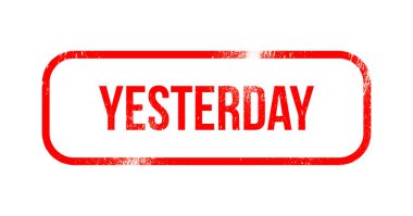 Dün - kırmızı grunge lastikler, damga