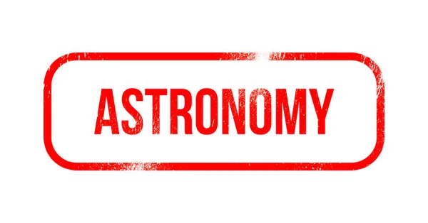천문학 빨간색 스탬프 — 스톡 사진