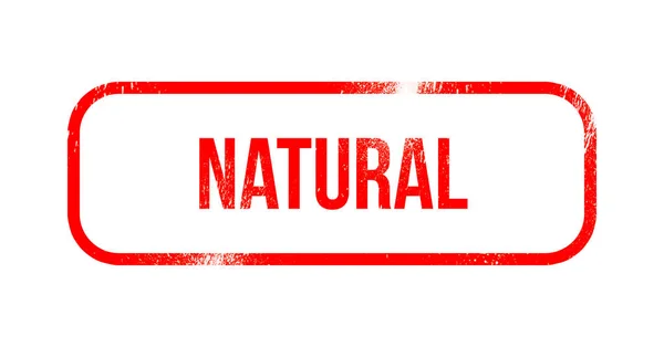 Natural Red Grunge Rubber Stamp — Stock Photo, Image