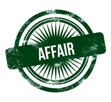 Affair - yeşil grunge damgası