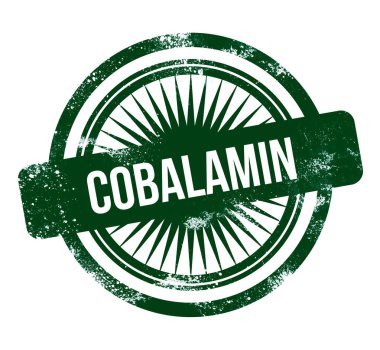 Cobalamin - yeşil grunge damgası