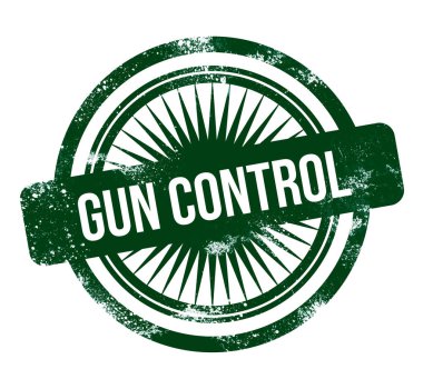 silah kontrolü - yeşil grunge damgası