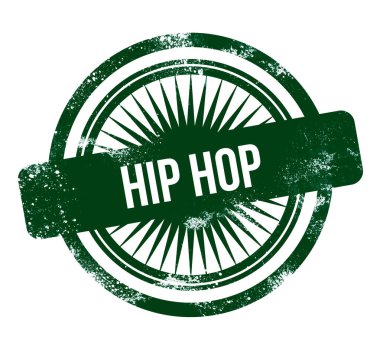 Hip Hop - yeşil grunge damgası