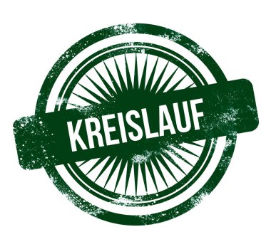 Kreislauf - yeşil grunge pulu