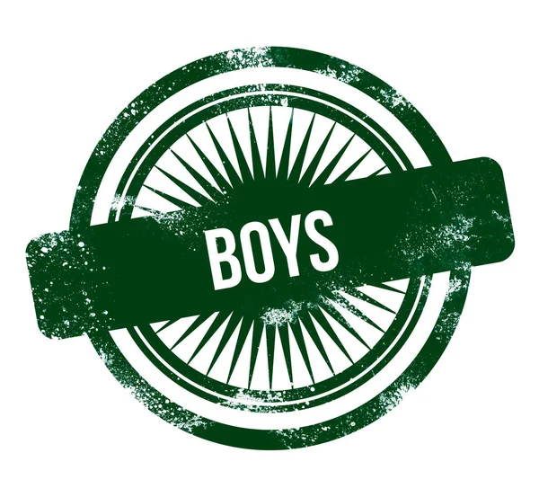 Boys Yeşil Grunge Damgası — Stok fotoğraf