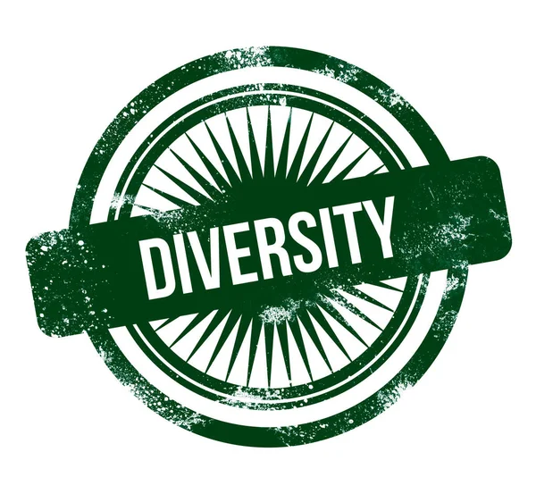 Diversidad Sello Grunge Verde — Foto de Stock