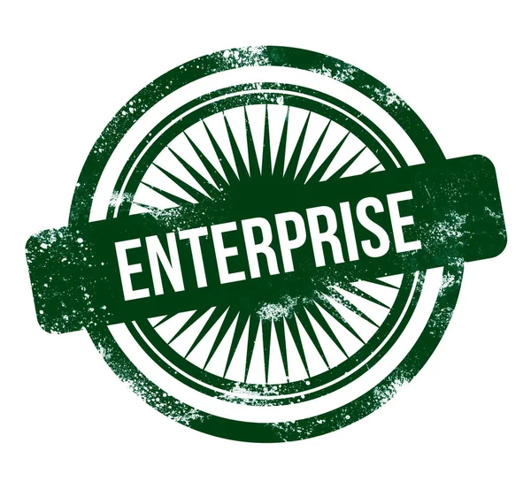 Enterprise Zielony Znaczek — Zdjęcie stockowe