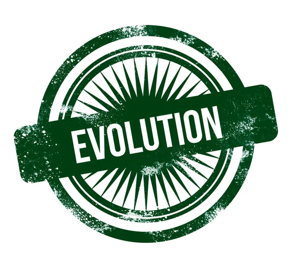 Evolution Zöld Grunge Bélyeg — Stock Fotó