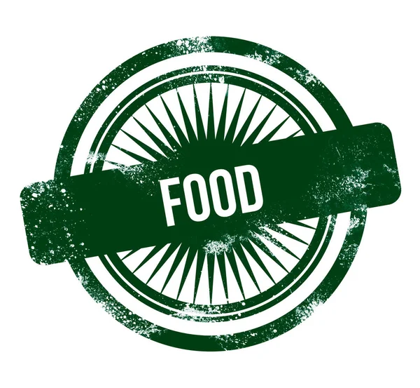 Food Green Grunge Stamp — Stock Photo, Image