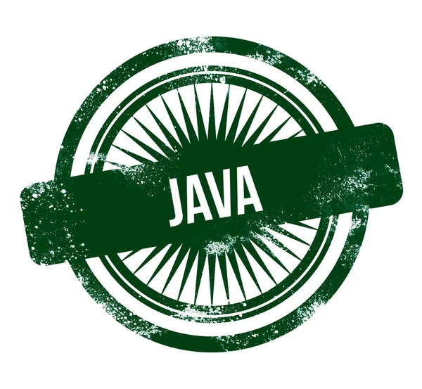 Java 緑グランジ スタンプ — ストック写真