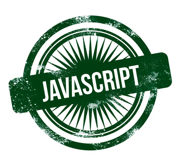 Java スクリプトの設定 緑グランジ スタンプ — ストック写真