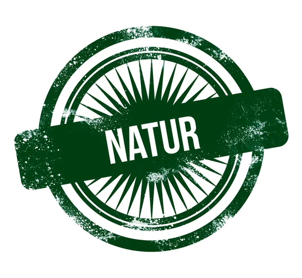 Natur Carimbo Grunge Verde — Fotografia de Stock