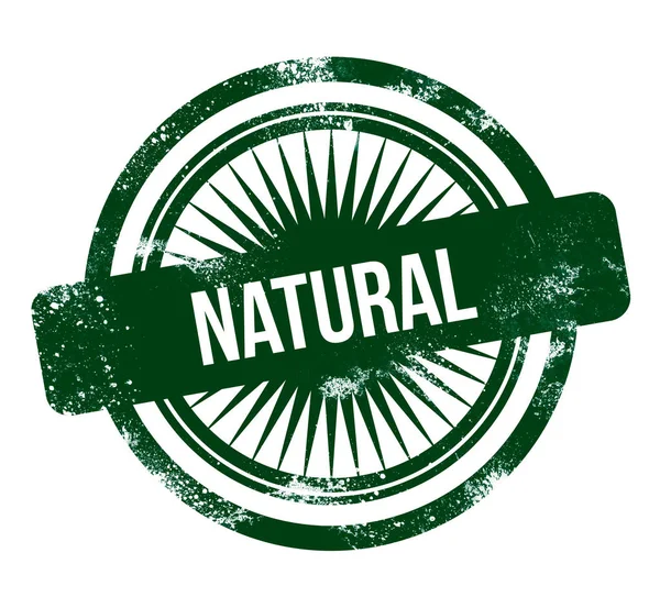 Natural Sello Grunge Verde — Foto de Stock