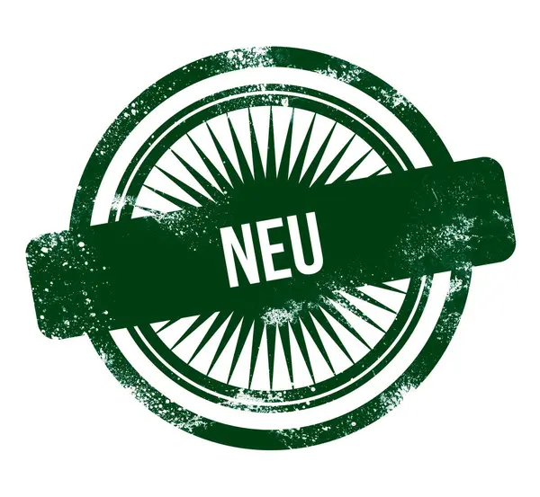 Neu Green Grunge Stamp — Stock Photo, Image