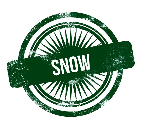 Снег Зеленая Марка Гранжа — стоковое фото