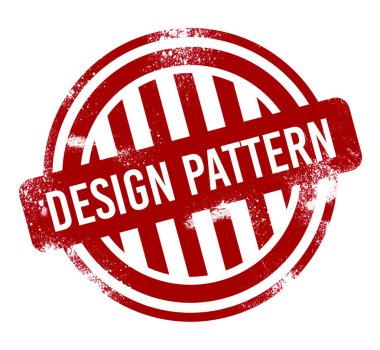 Dizayn deseni - kırmızı grunge tuşu, damga