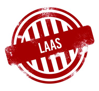 laaS - Kırmızı grunge düğmesi, mühür