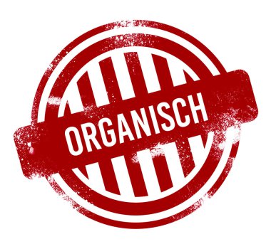 Organizasyon - Kırmızı grunge düğmesi, mühür