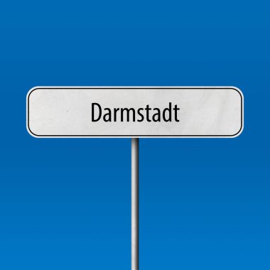 Darmstadt - şehir işareti, yer adı işareti