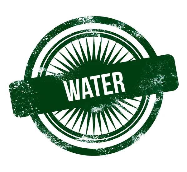 Water Green Grunge Stamp — Stock Photo, Image